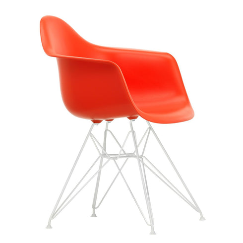 Cadeira de Braços em Plástico Eames DAR / Base Branca